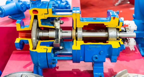 cross section of a vacuum pump